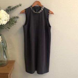 NWT Ann Taylor Crystal Collar Shift Dress